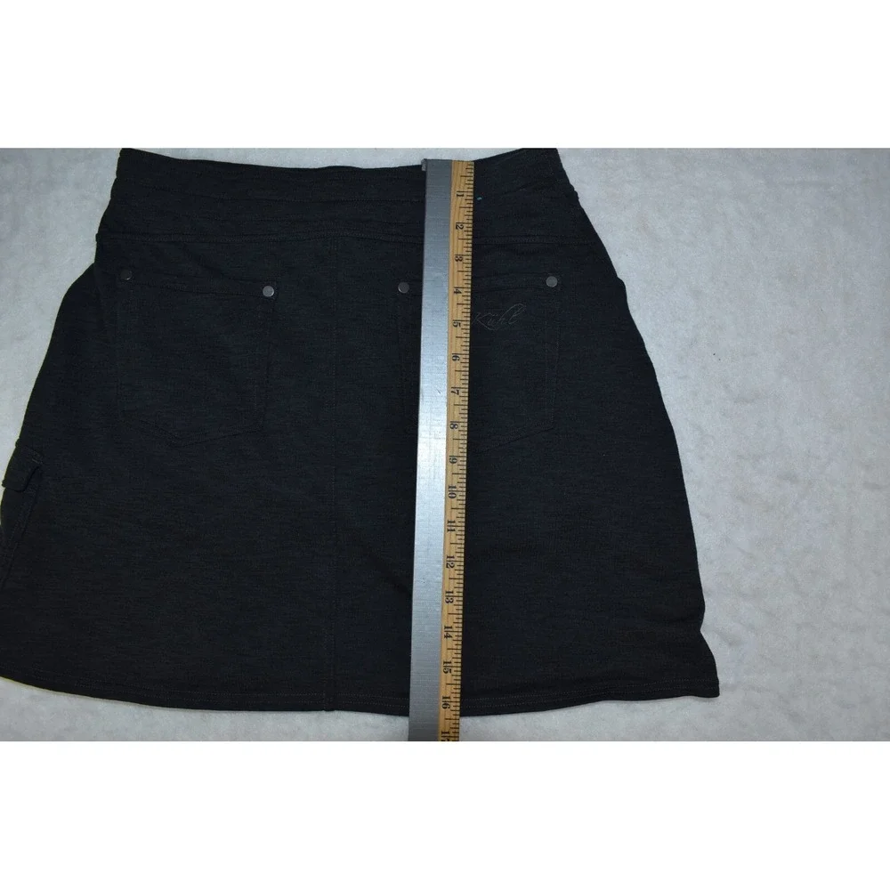 KUHL Mova Women's Mini Skort Skirt Size S Gray Drawstring Stretch Outdoors